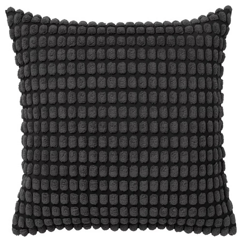 Textured Pom-Pom Square Throw Cushion Cover 20x 20